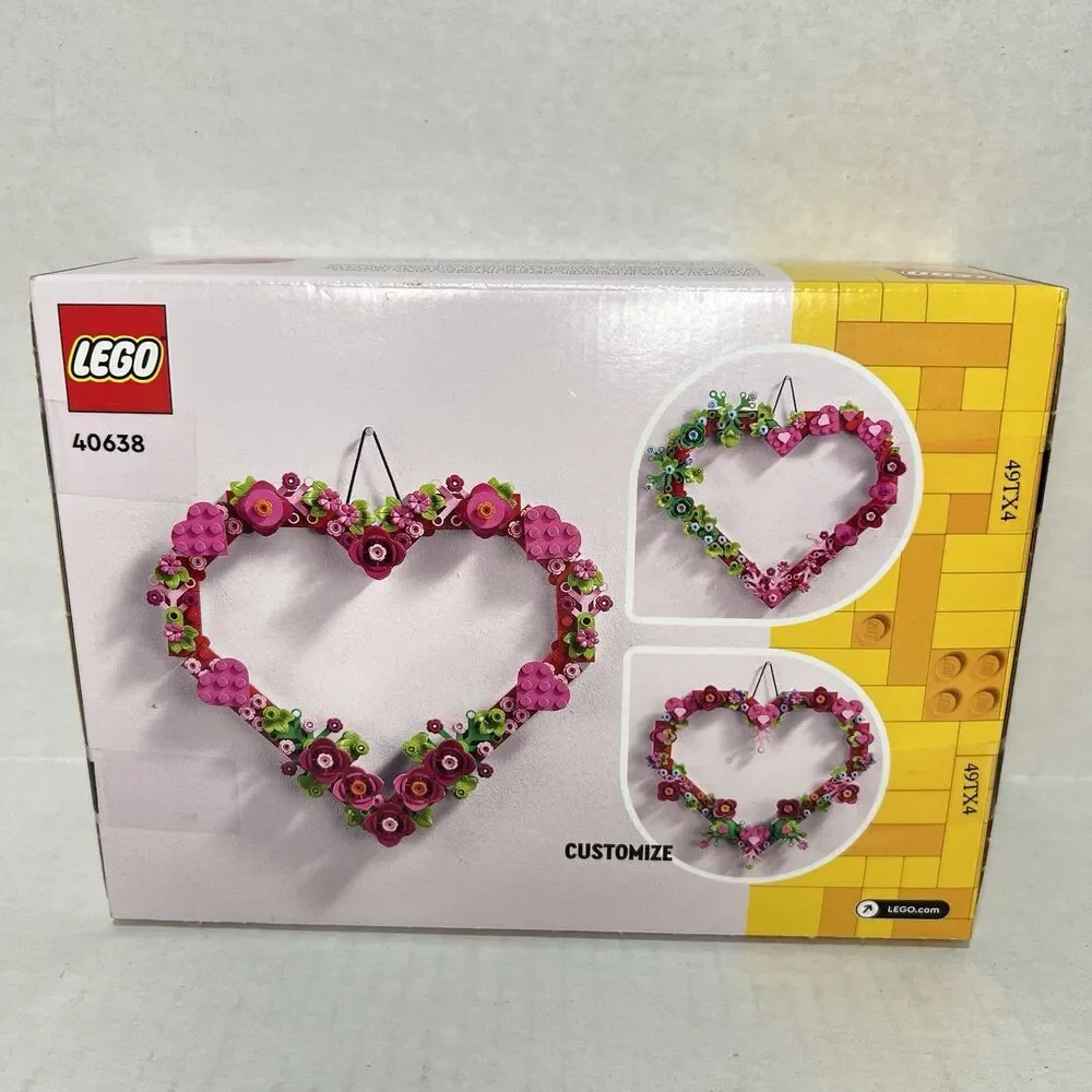 LEGO Heart Ornament Building Toy Set 40638 Fun Arts Crafts Idea New Sealed Box